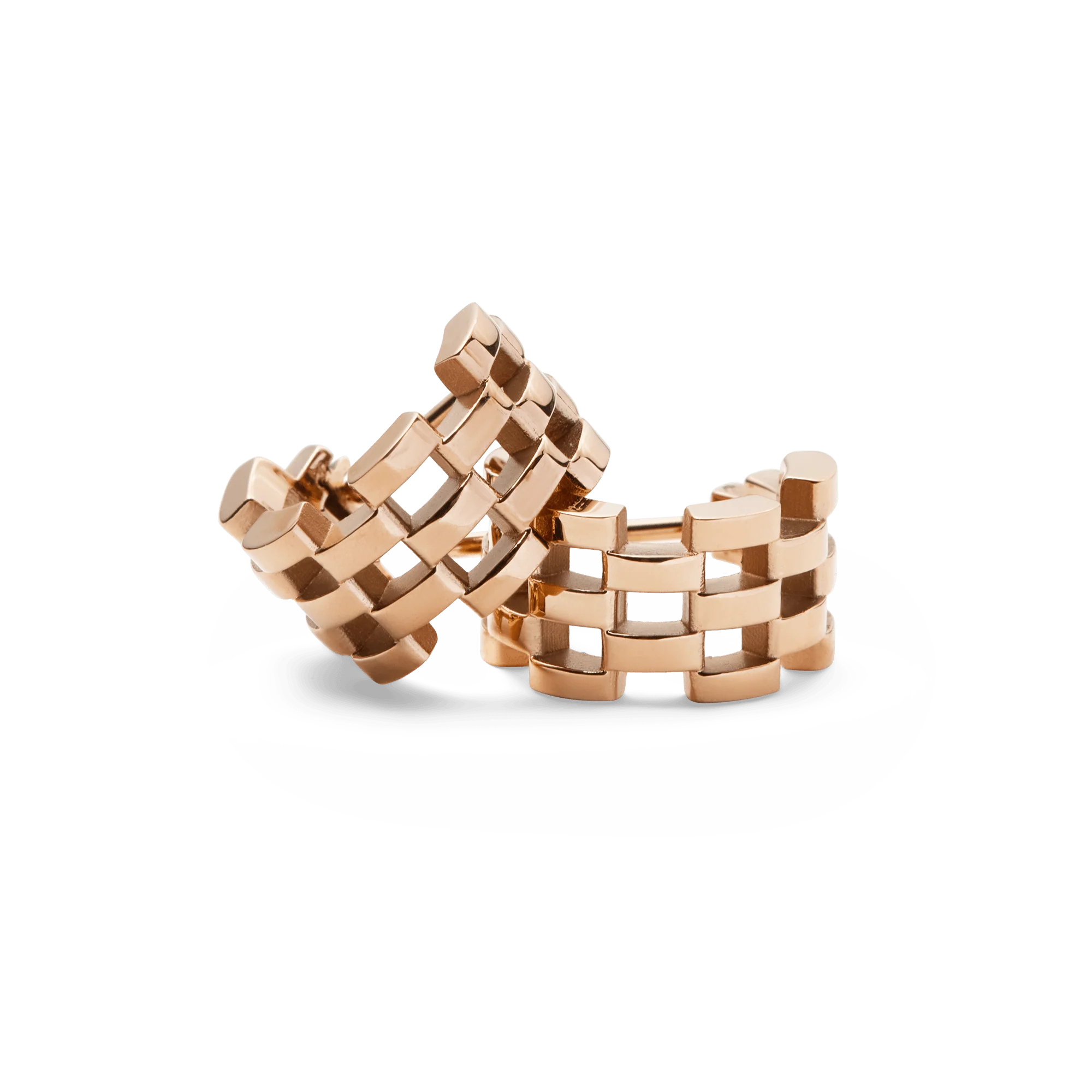 5-Link Earrings Rose Gold