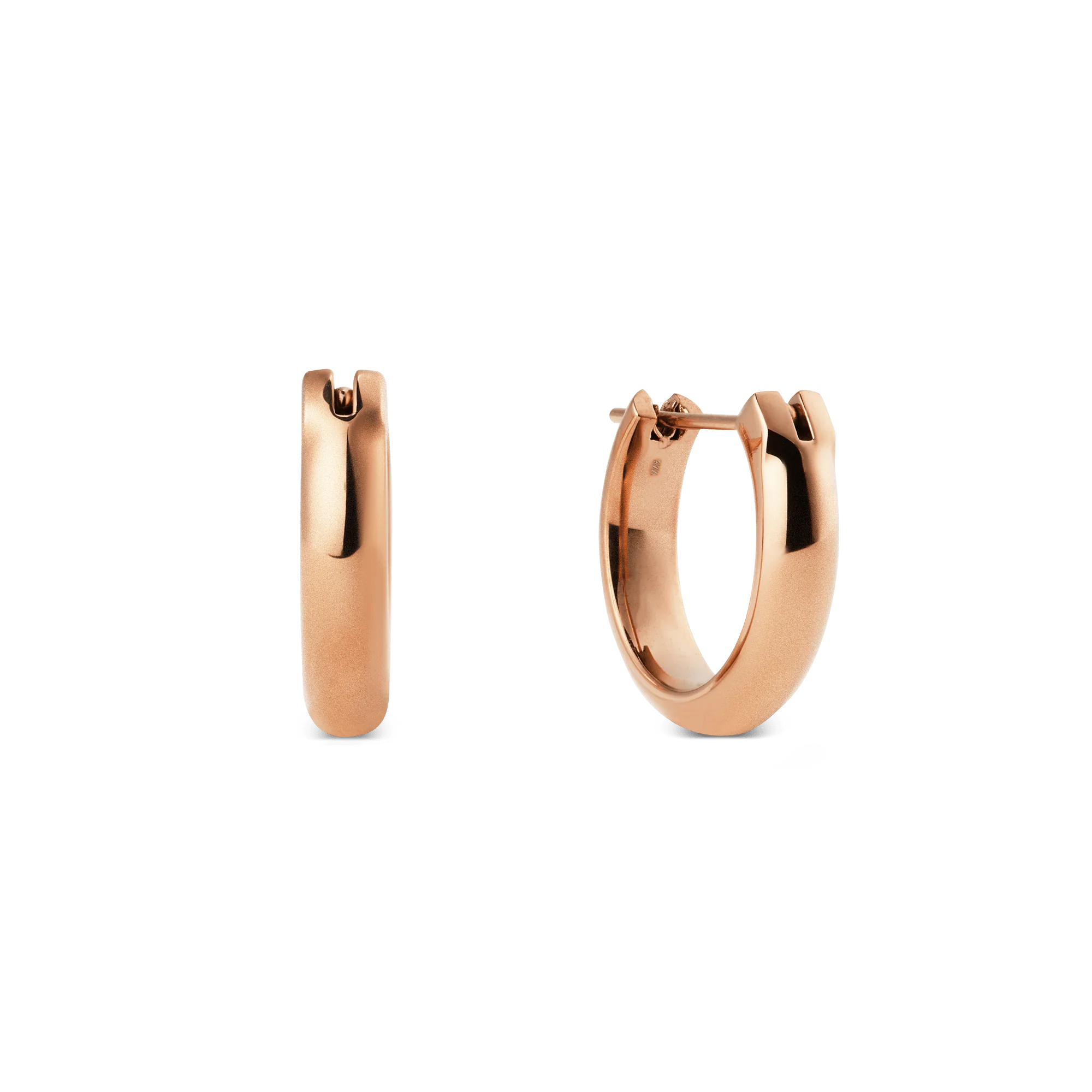 Arch Earrings Rose Gold 12mm