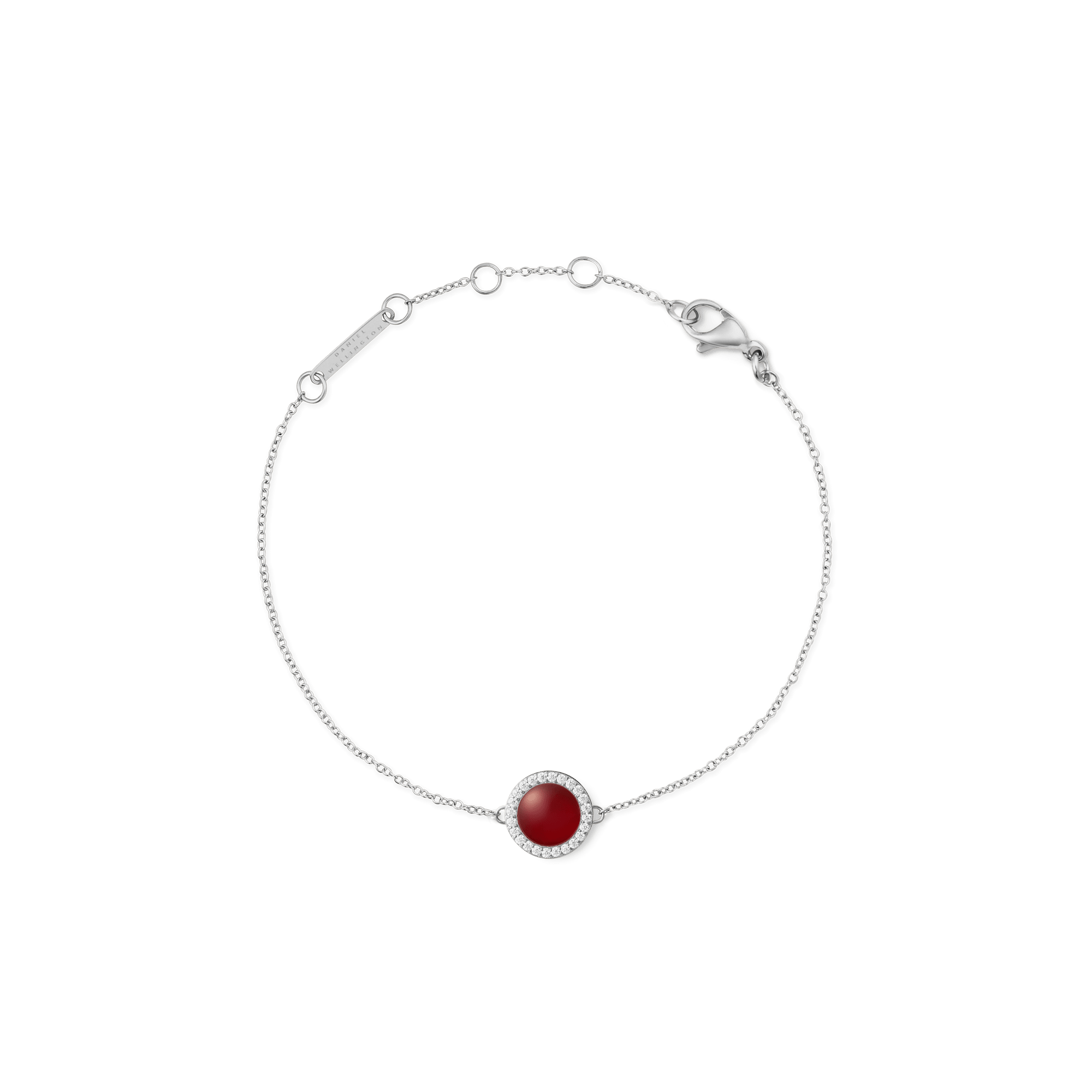 Audrey Bracelet Red Agathe Silver
