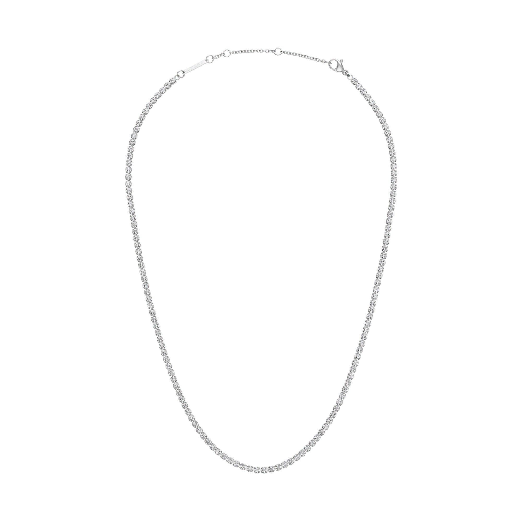Classic Tennis Necklace Silver