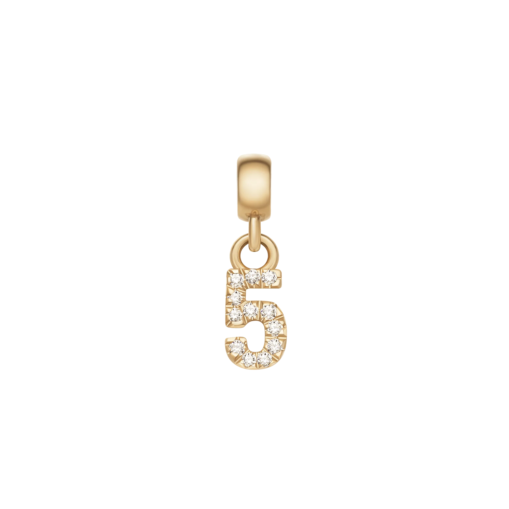 Crystal Number Charm Gold - Image 5