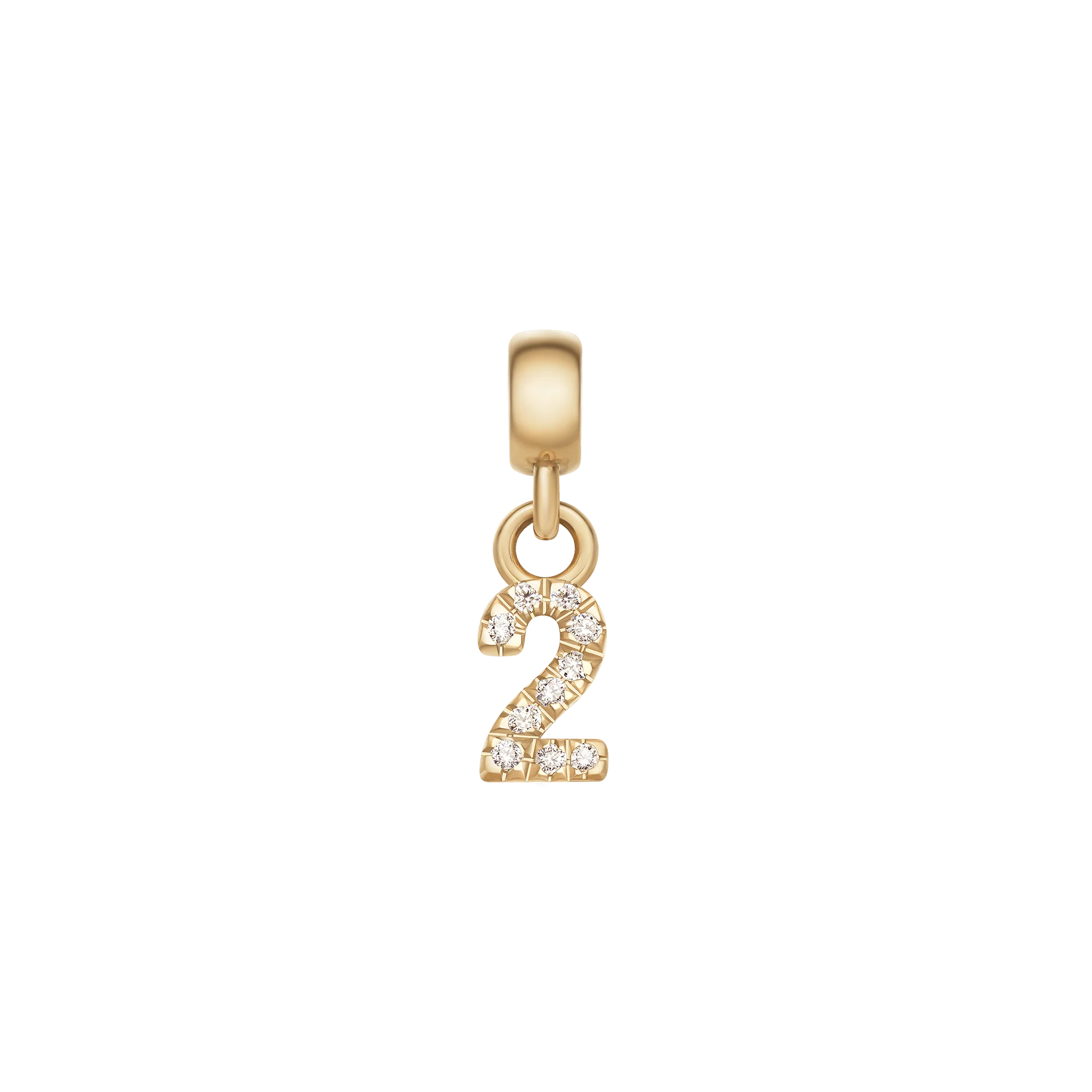 Crystal Number Charm Gold - Image 8