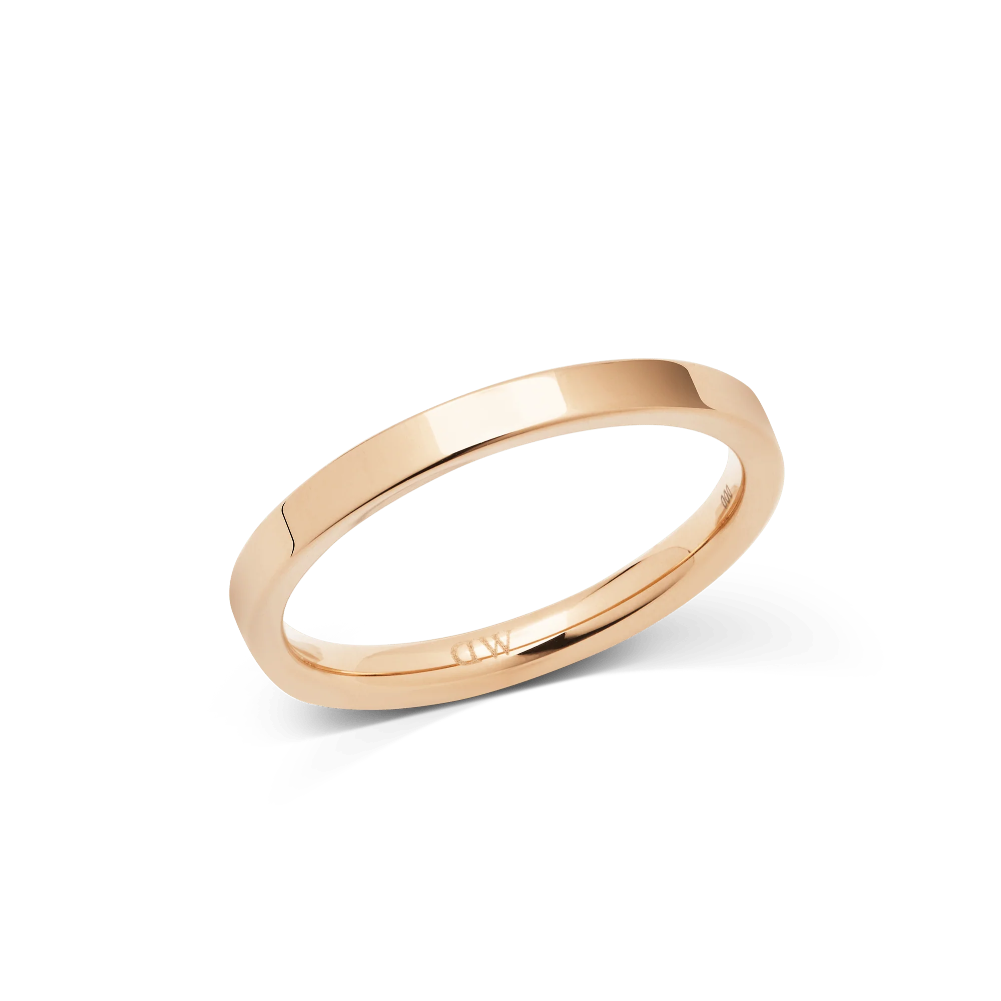 Line Ring Polished Rose Gold 2.5mm