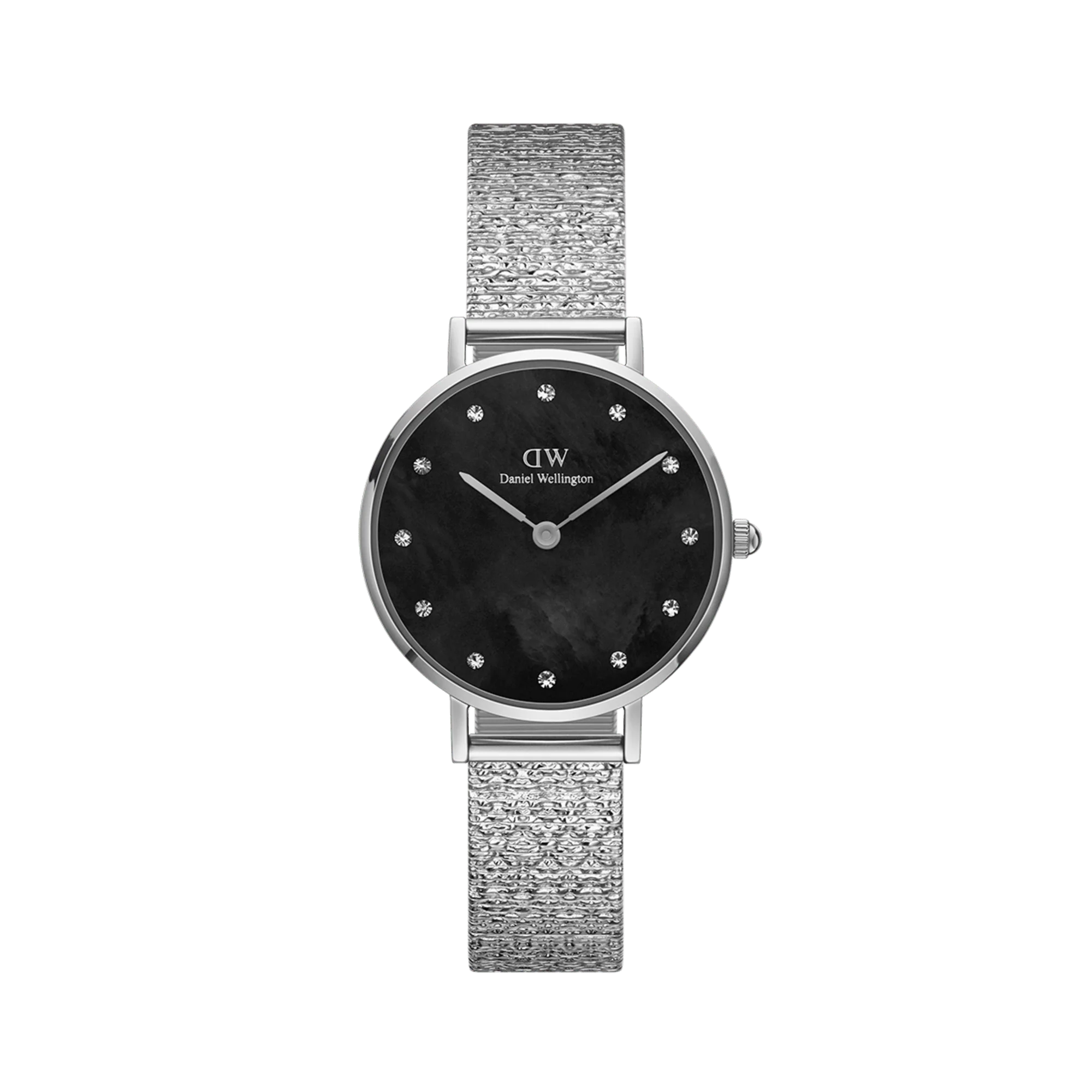 Petite Lumine Pressed Piano Black MoP Silver