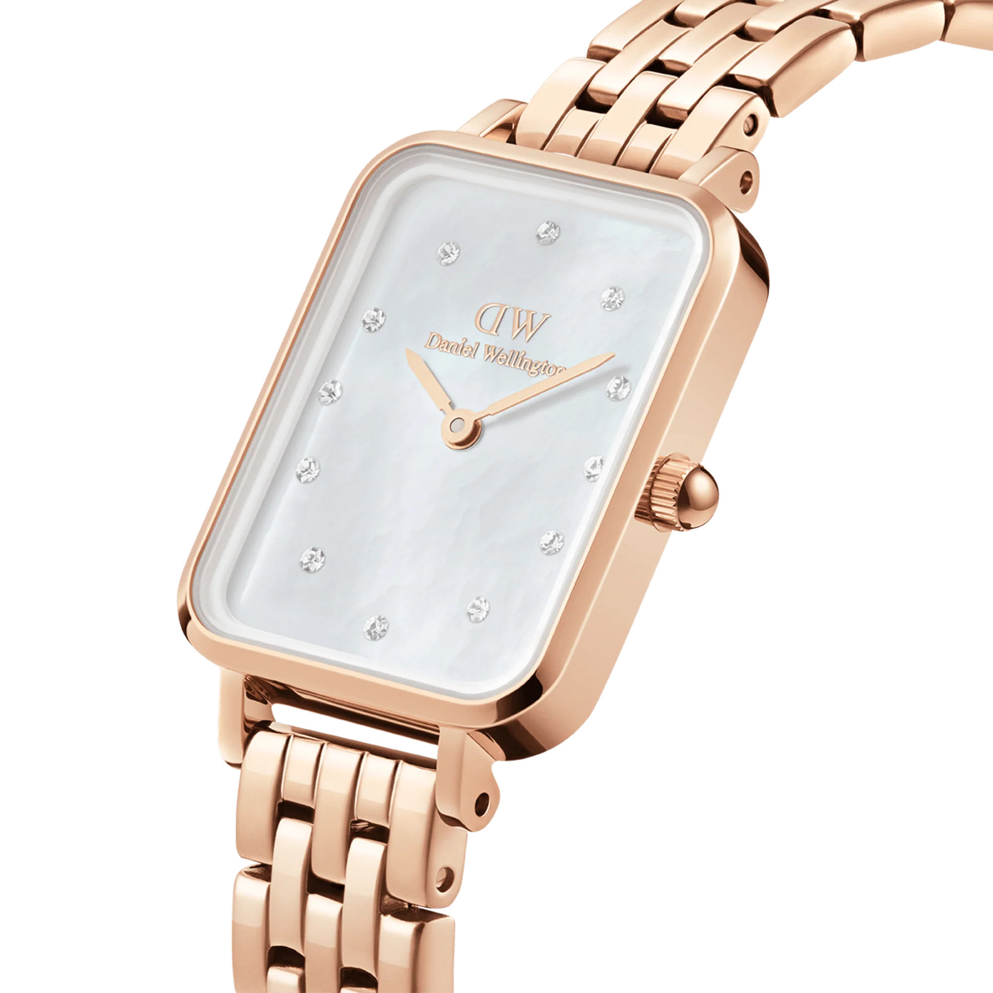 Quadro Lumine 5 Link Melrose White MoP Rose Gold - Image 3